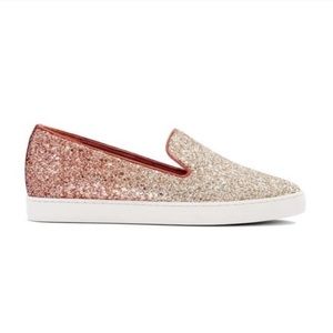 Birdies The Swift Slip On Loafer Sneaker in Pixie Dust Ombre Glitter Shoes